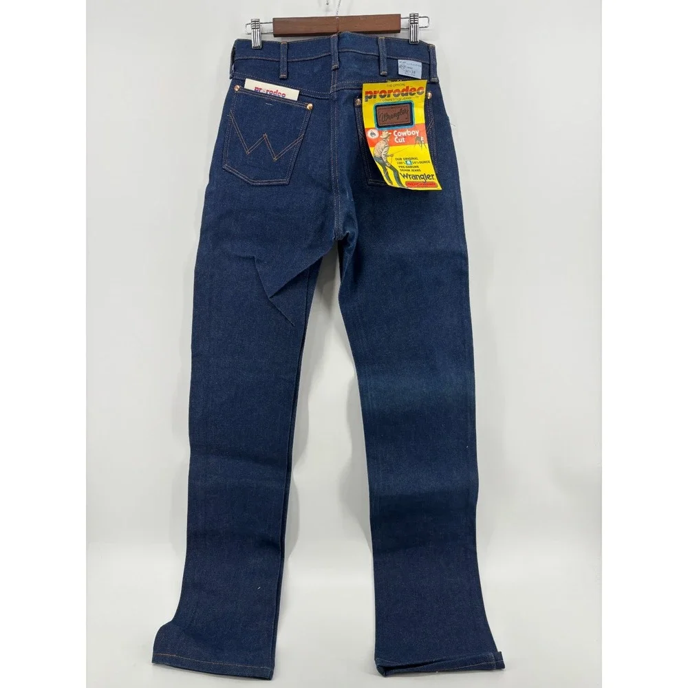 Wrangler ProRodeo Straight Jeans Mens Indigo Blue Cowboy Cut 30x38 Vintage 13MWZ